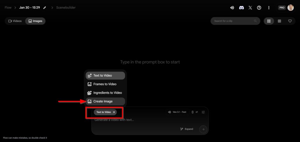 Choose Create Image