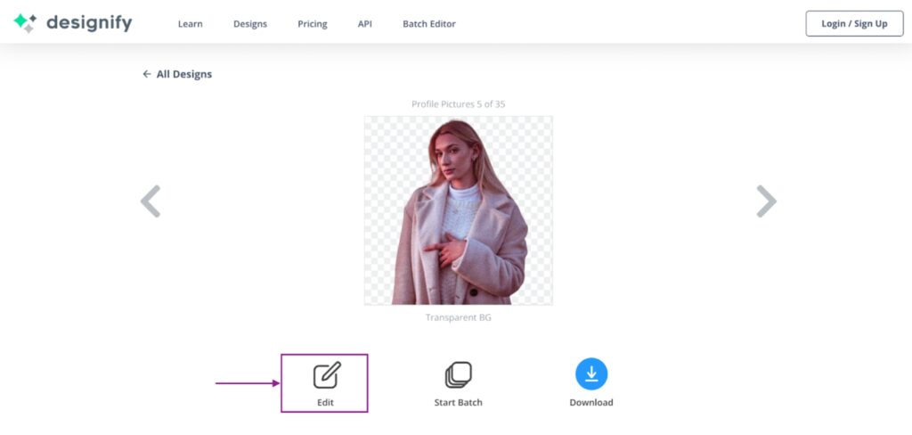 3. Editing With Designify 2